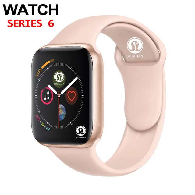 Smartwatch Smart Watch serie 6 in oro rosa per apple iphone 6 6 s 7 8 X XS  plus per samsung IOS android Smart Watch honor3 xiaomi|Smart Watches| -  AliExpress