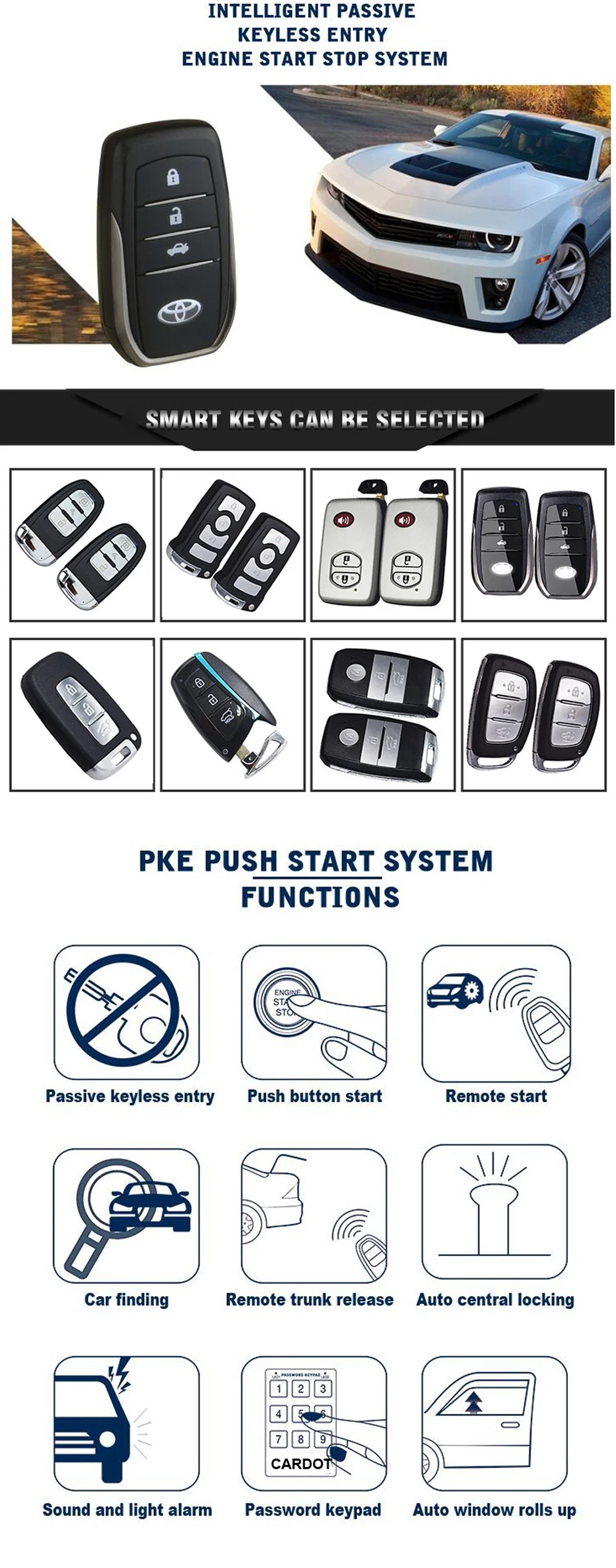 Intelligent keyless start system схема подключения на русском языке