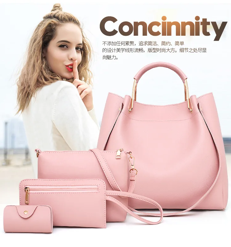 

2018 New Style Korean-style Fashion Four-piece Set Shoulder Bag/ Hand Bag Shoulder Picture WOMEN'S Bag Tote Bag