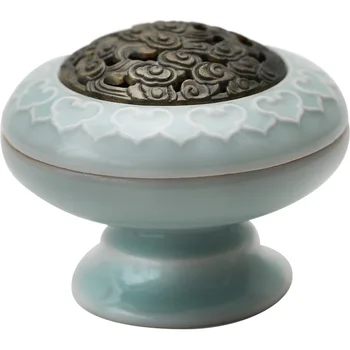 

Ceramic Small Incense Burner Vaporizer Backflow Incense Burner Buddha Pocelain Vaper Smoke Room Incensario Home Decor EB50XX