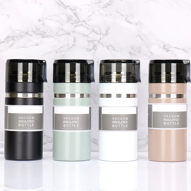

700ml/470ml Large Capacity Flasks With Rope Portable Design Thermos Bottle Outdoor Sports Water Bottle