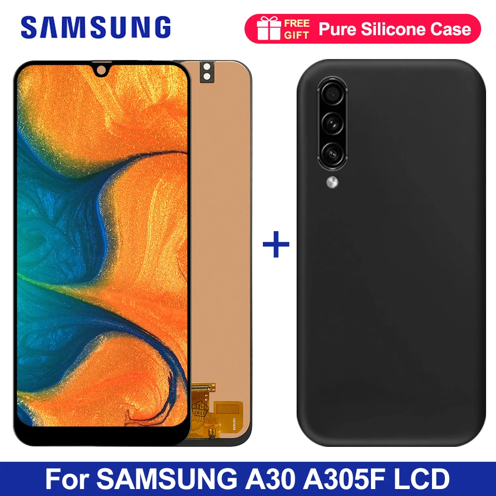 ЖК дисплей с сенсорным экраном и дигитайзером в сборе для Samsung A30 A305 SM A305F A305FN A305GN