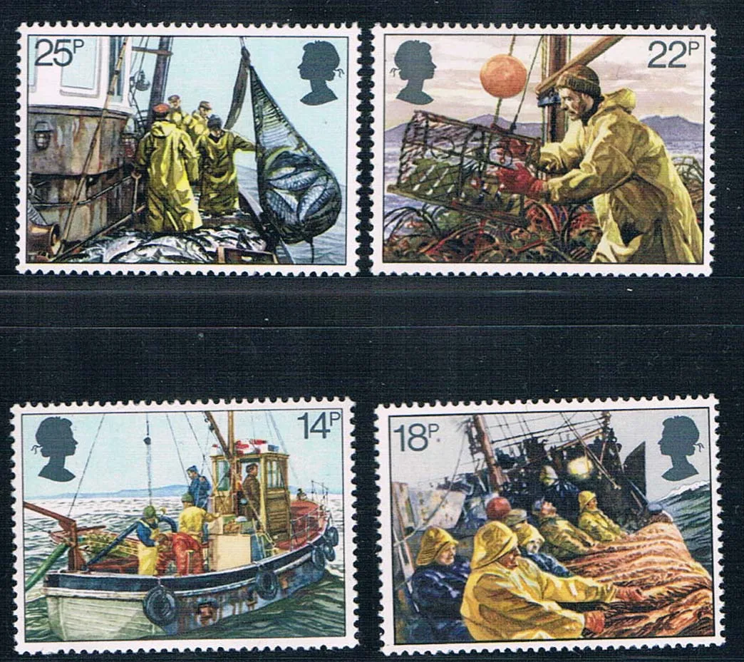 4 шт./компл. новая английская почтовая марка Великобритании модель 1981 года