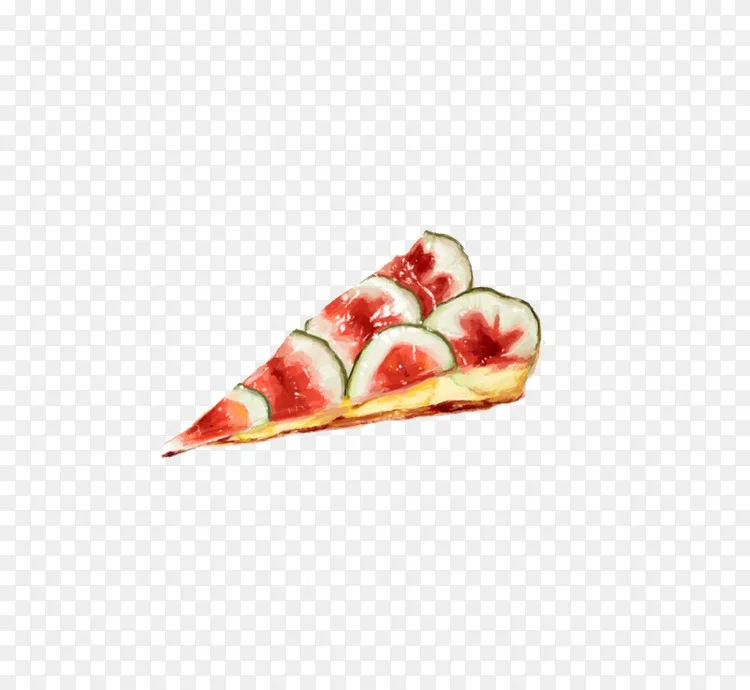 食品绘画水彩画插图 三角形蛋糕png图片素材免费下载 图片编号 Png素材网