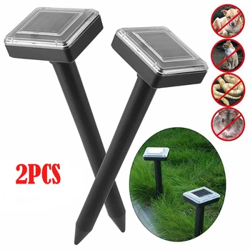 

2/4Pcs Mole Rat Repellent Solar Ultrasonic Repeller Garden Pest Deterrent Ultrasonic Device Trap