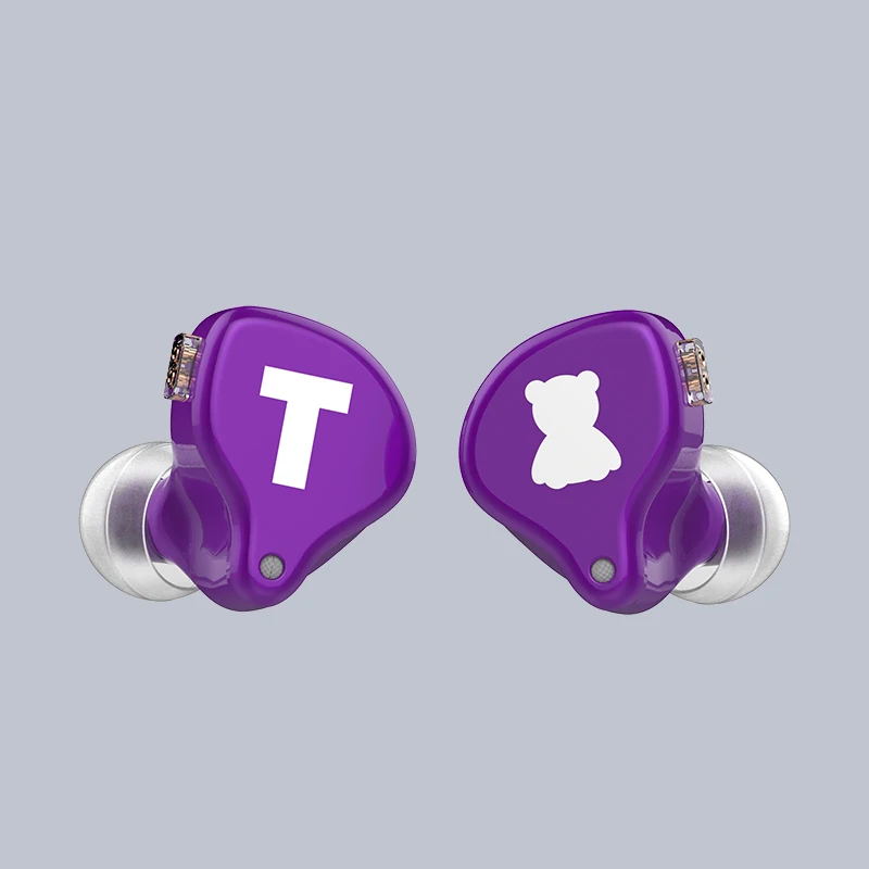 TFZ S2 \ S2 PRO Динамический драйвер гибридные наушники-вкладыши наушники HIFI DJ монитор наушники Съемная 2pin 0,78 мм T2 № 3 T3 королева - Цвет: s2 pro purple 003