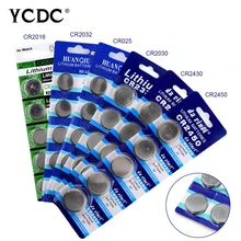 

cr2032 cr2016 cr2025 cr2330 cr2430 cr2450 cr 2032 10Pcs/2Pack 3V Lithium Button Coin Cell Battery For Watch Calculator Tea Light