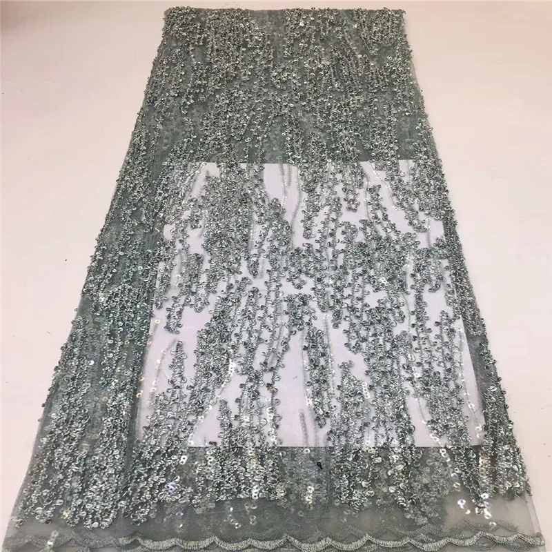 African Tulle Lace Fabrics Embroidery Net Lace African French Lace african lace fabric High Quality With sequins dress  z6-71
