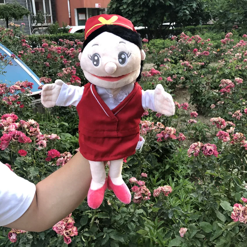 Buy Cheap Puppets 30cm A Family Open Mouth Puppet Role Play Hand Puppet