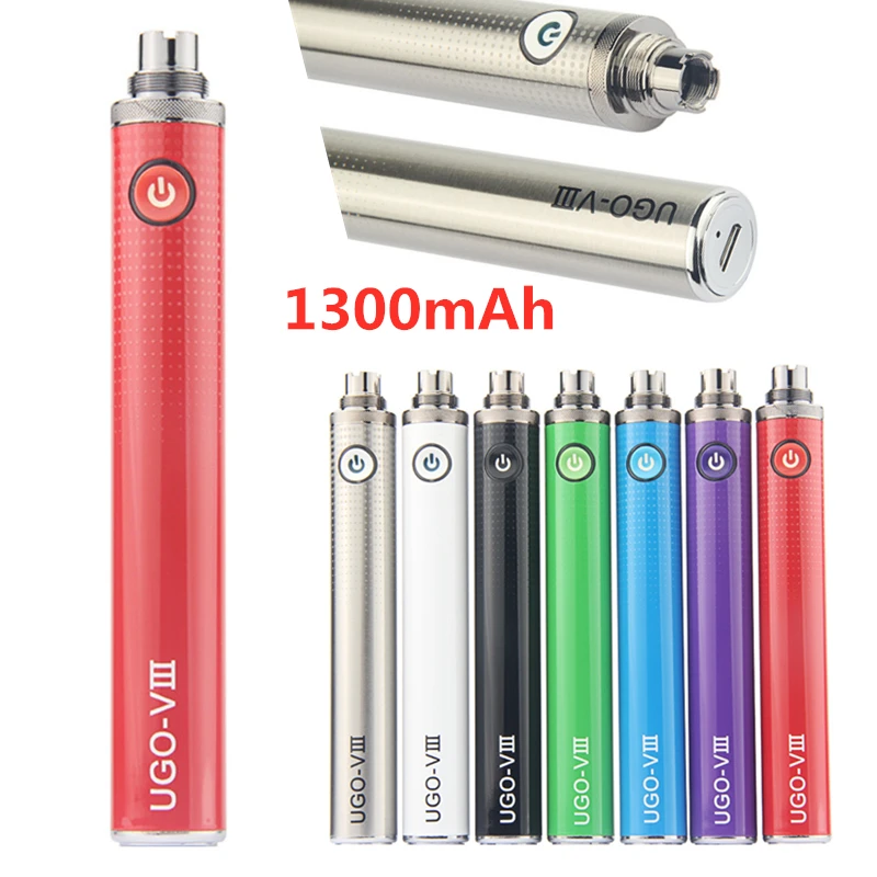 1300mah 510 Thread Vape Mod Pen аккумуляторная батарея UGO V3 испаритель 3 7 v eGo T V III для картриджа