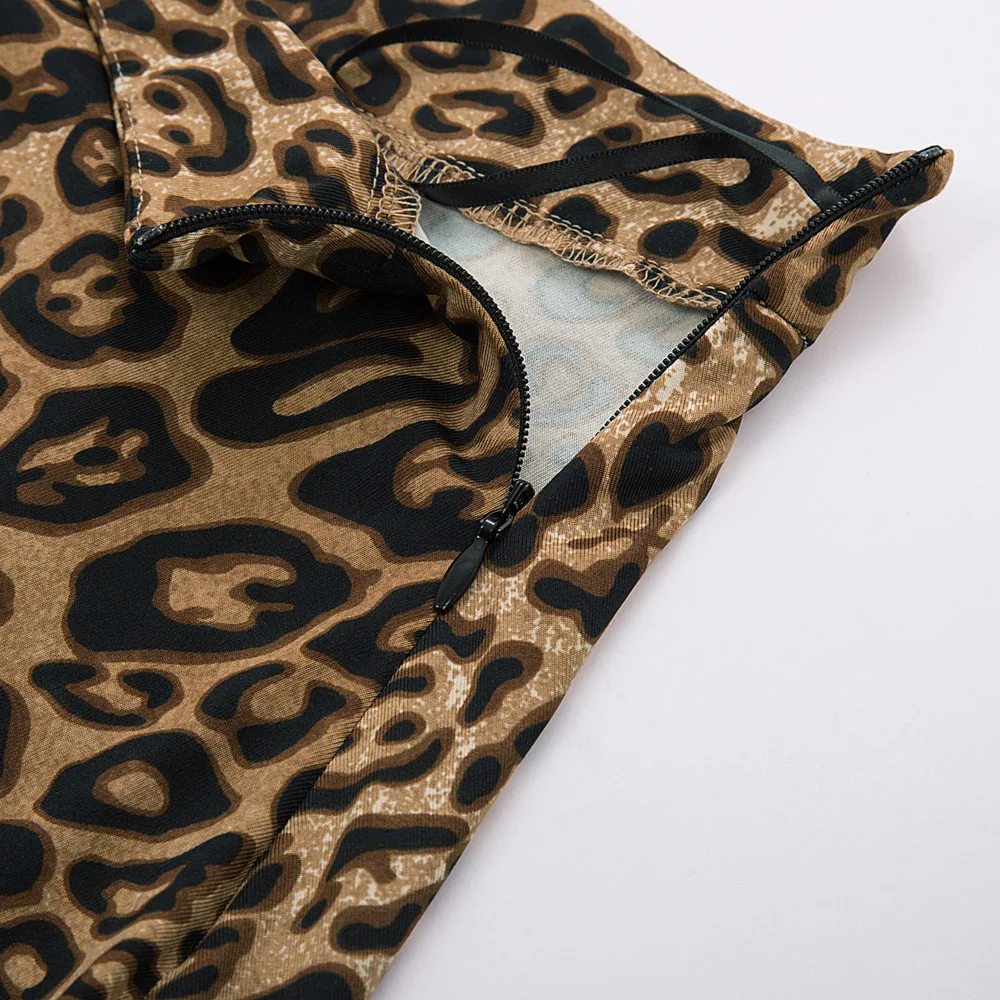 Women skirt Snake/Leopard Pattern High Waist Flared skirts sexy elegant mid-calf skater sweet ladies girl fall new A-line Skirt