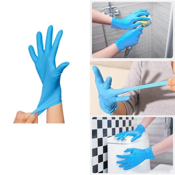 

300 PCS PVC Disposable Food Prep Gloves, Disposable Nitrile Work Gloves for Cooking, Food Handling, Press Sn