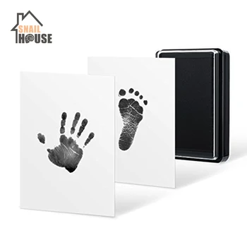 

Snailhouse Baby Hand Footprint Mud Handprint Kit Souvenirs Children Baby Newborn Hundred Days Gift Security Hand Footprint Ink