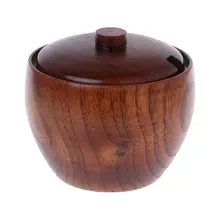 Японский стиль деревянный горшок для приправ банки для соли банка для специй с крышкой для кухни дома 72XF