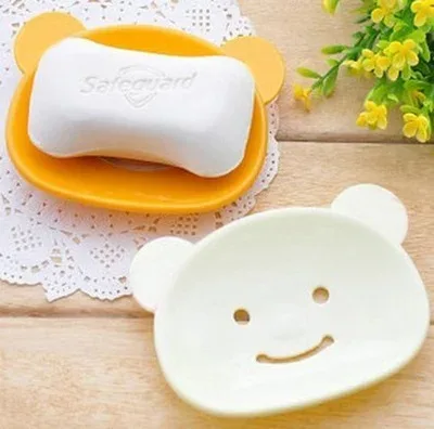 

Bear Soap Box Korean-style Creative Cute Cartoon Soap Dish Home Sanitary Ware Daily Use Soap Box 17G