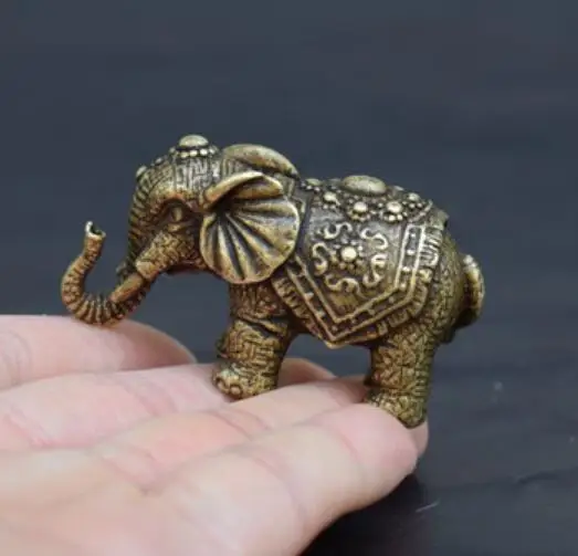 China/'s archaize brass elephant Small statue