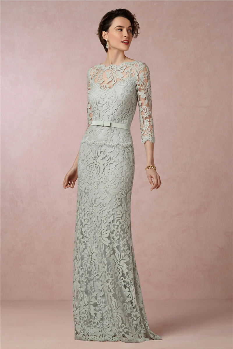 Hot Nieuwe Collectie 2015 Schede Lange Kant Moeder van de Bruid Jurken Met Mouwen Sash Brides Moeder Jurken Voor Bruiloften 2015 Hot Nieuwe Collectie 2015 Schede Lange Kant Moeder van de Bruid Jurken Met Mouwen Sash Brides Moeder Jurken Voor Bruiloften 2015