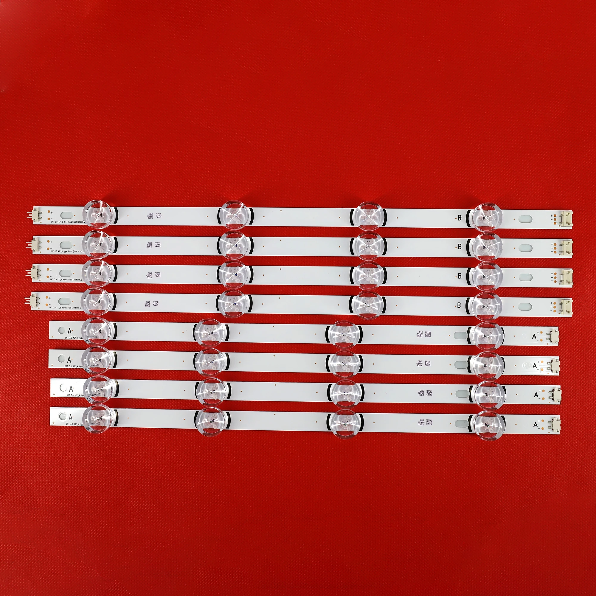 

825mm LED Backlight Lamp strip 8 leds For LG INNOTEK DRT 3.0 42"_A/B TYPE REV01 REV7 131202 42 inch LCD Monitor1sets