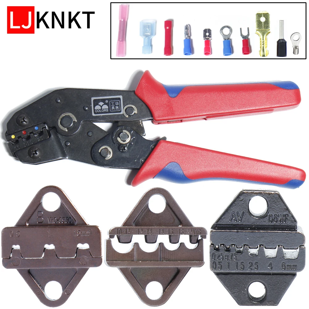 

Cold pressing line clamp Naked Terminals Crimper Heat Connector Wire 7.5Inch SN02C 48B 06WF pliers Jaws Hand tool Insulated