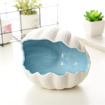 

Ceramic Shell Ashtray Mediterranean Creative Home Living Room Decoration Crafts
