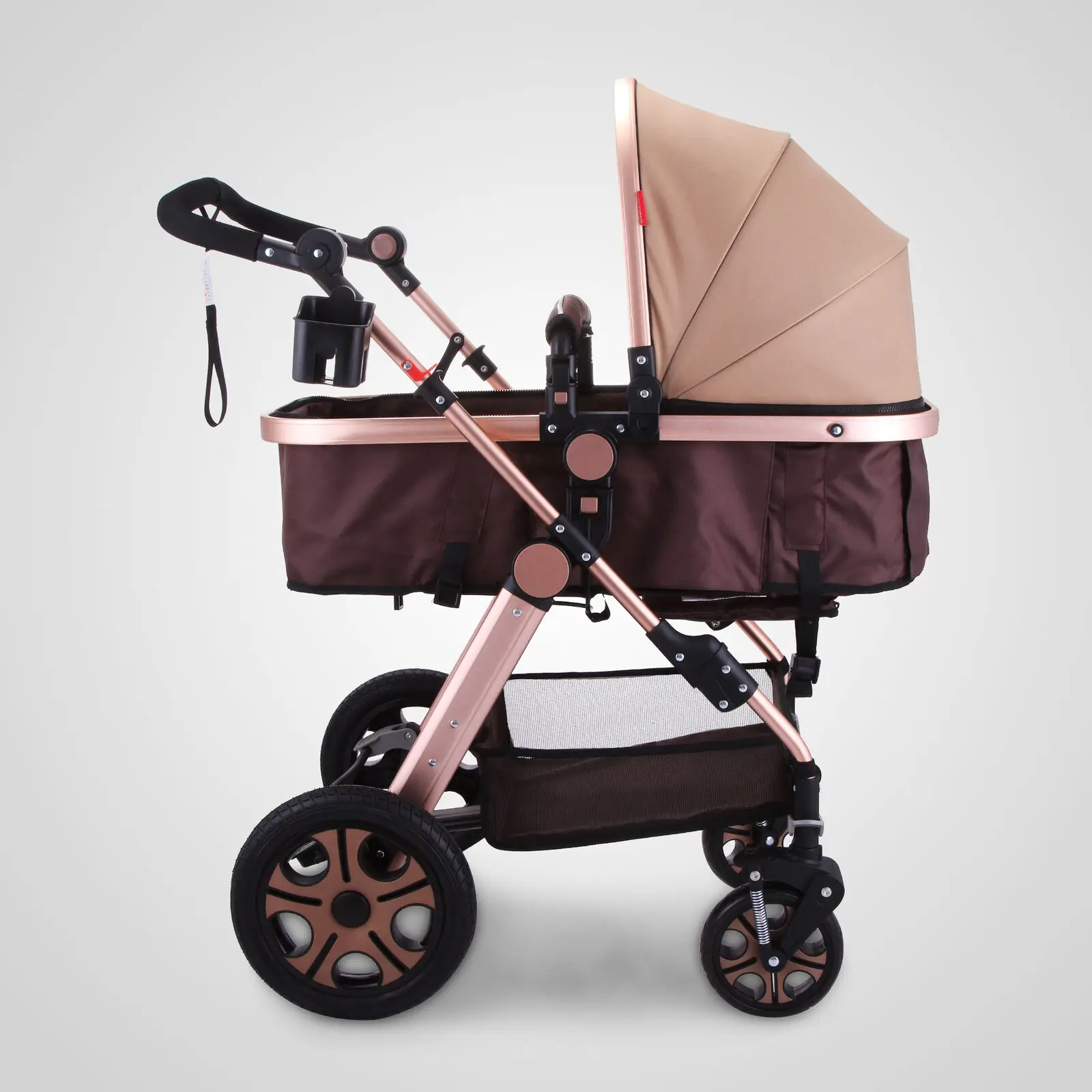 

Baby Stroller 3 in 1 Luxury Foldable Newborn Stroller With 3 Recline Position