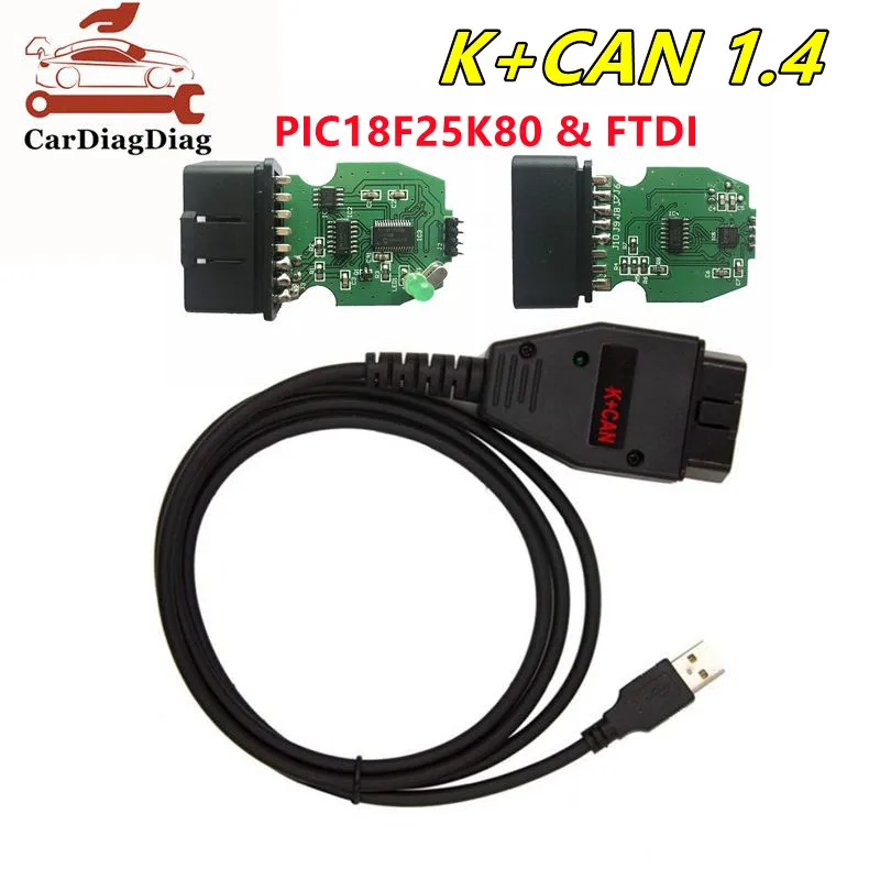 2021 For VAG K+CAN Commander 1.4 OBD2 Diagnostic Scanner Tool OBDII Cable Vag Free Shipping | Автомобили и мотоциклы
