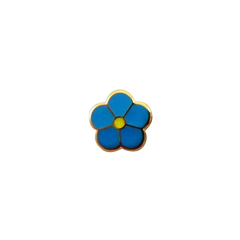 Masonic Lapel Pins Small Forget Me Not Enamel Brooch Gifts Badges With Butterfly Clutch,7.5mm