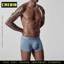 Мужское нижнее белье, брендовые боксеры мужские трусы Модальные Мужские трусы дышащие мужские трусы-боксеры для геев короткие Cuecas boxerкороткие AD308