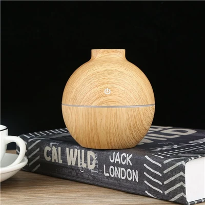 

130ml Aroma Essential Oil Diffuser, Wood Grain Cool Mist Humidifier with Whisper-Quiet, Aroma Diffuser Mist Maker for Home