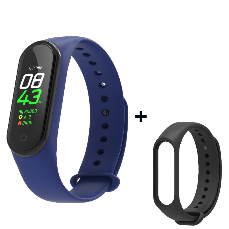 As shown14 Smart Fitness Bracelet M4 Tracker Waterproof Pedometer Blood Pressure Watch Support Multi-Languauge Wristband For Men Women Kids - Цвет: As shown14