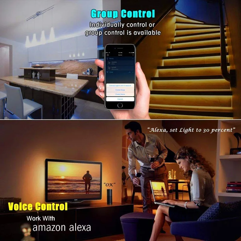รูปสินค้า WiFi ควบคุม LED Strip ได้ทั้ง RGB และ RGBW