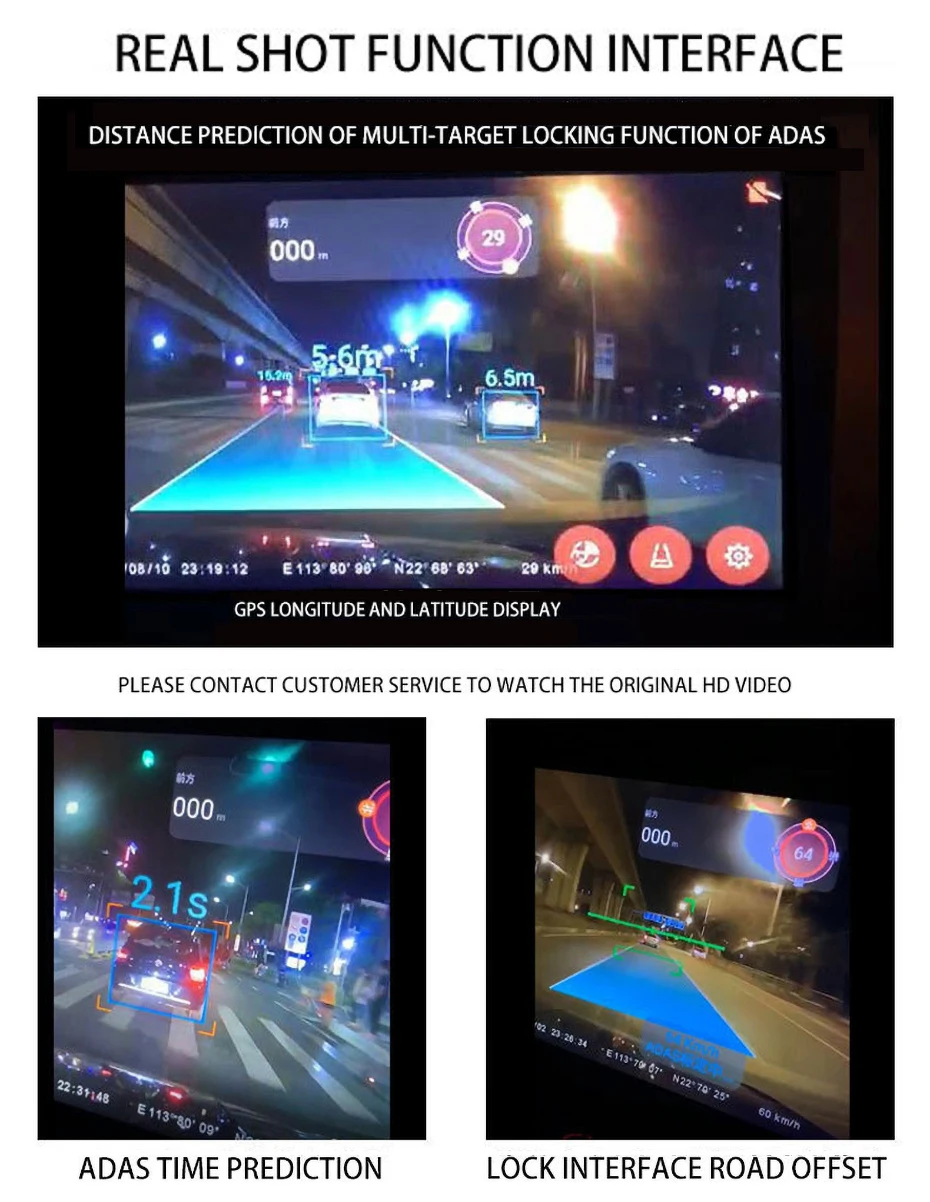 WHEXUNE Full HD USB Car DVR ADAS Mini Camera LDWS Super Night Vision Auto Digital Video Recorder Dash Cam for Android Multimedia