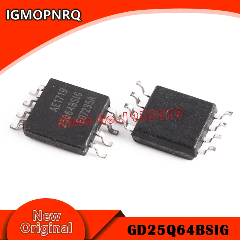 

Free shipping 5pcs GD25Q64BSIG 25Q64BSIG GD25B64 SOP-8 new original