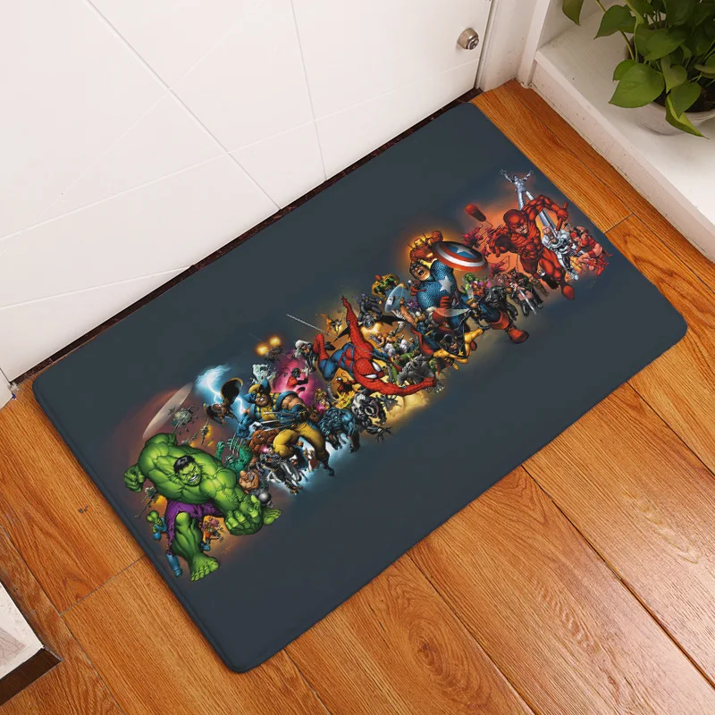 Style 14 Мультяшный супергерой Marvel Коврик для пола кухонный дверной проем нескользящий ковер кровать гостиная домашняя кухня напольный околодверный коврик - Цвет: Style 14