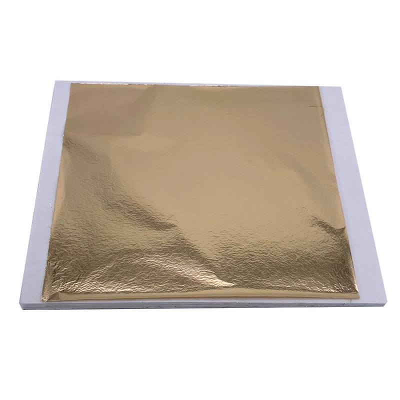 16cm 100pcs Imitation Gold Leaf Paper Gold Foil Sheets Gilding Copperfor  Arts Crafts Gilded Home Painting Gold Edible Leaf - Craft Paper - AliExpress
