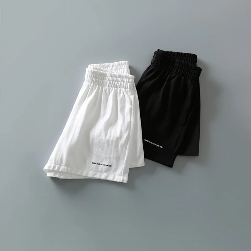 Korea Ulzzang plus size high waist slim loose shorts Letter printing Vintage women shorts casual fashion punk new hip-hop shorts cotton shorts