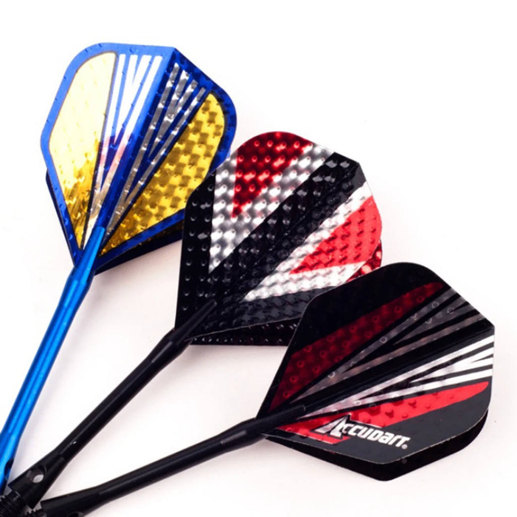 20pcs Dart Flights Standard Geometric Patterns Darts Flights Protectors Darts Accessories Kit