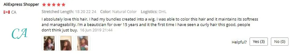 Canade review human hair bundles