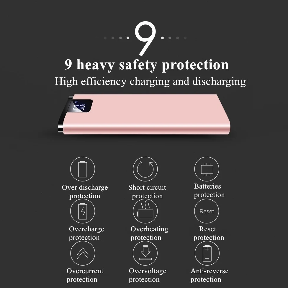 Xiaomi power Bank 30000 мАч Внешний аккумулятор портативное быстрое зарядное устройство для всех смартфонов Xiaomi зарядное устройство водонепроницаемый