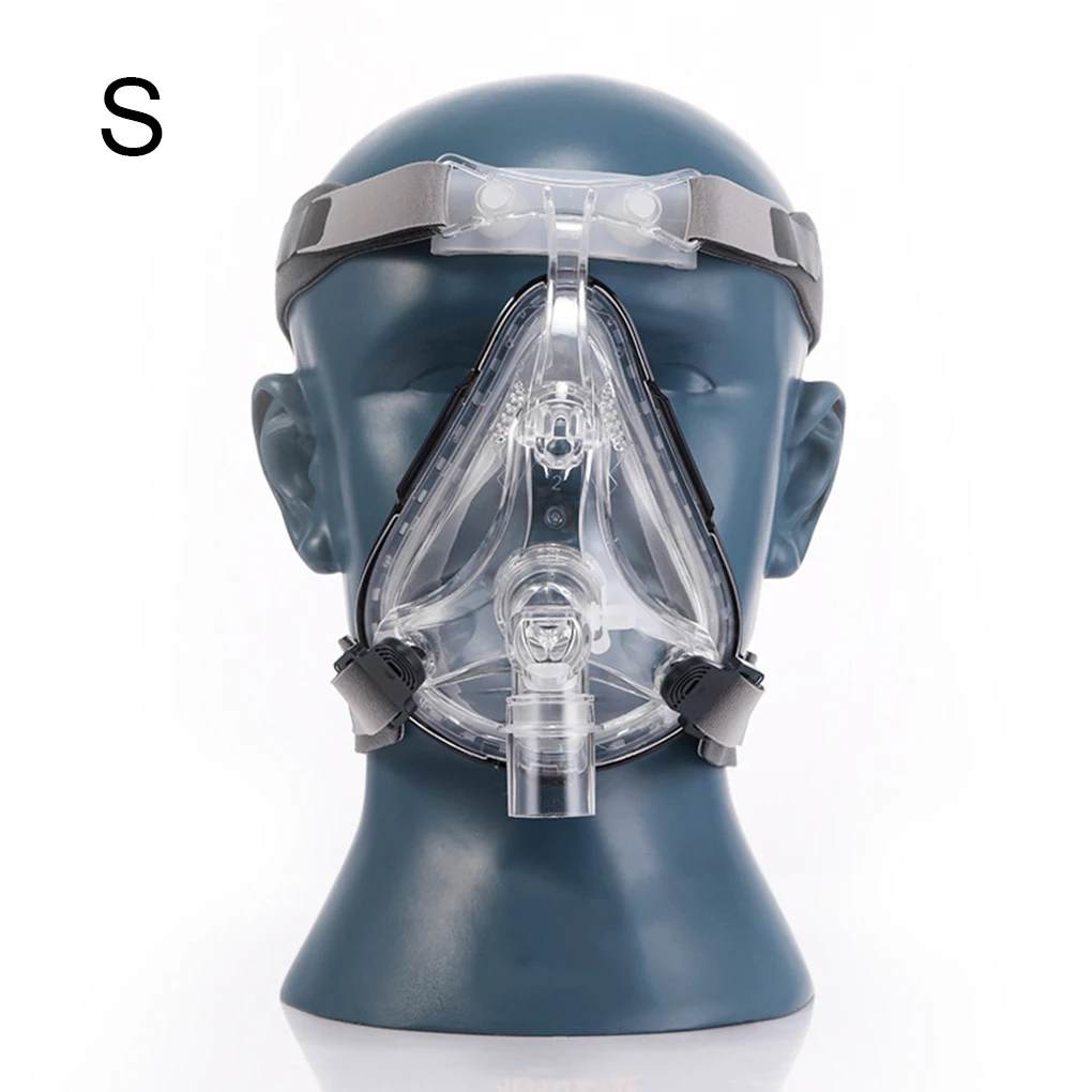 

Auto CPAP Face Mask Silicone Respirator Ventilator Mask with Adjustable Headgear CPAP Machine Accessory