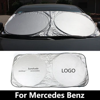 

Car Windscreen Sunshade For Mercedes Benz A W176 W177 B W246 W247 C W203 W204 W205 W213 W221 Front Window Windshield Visor Cover