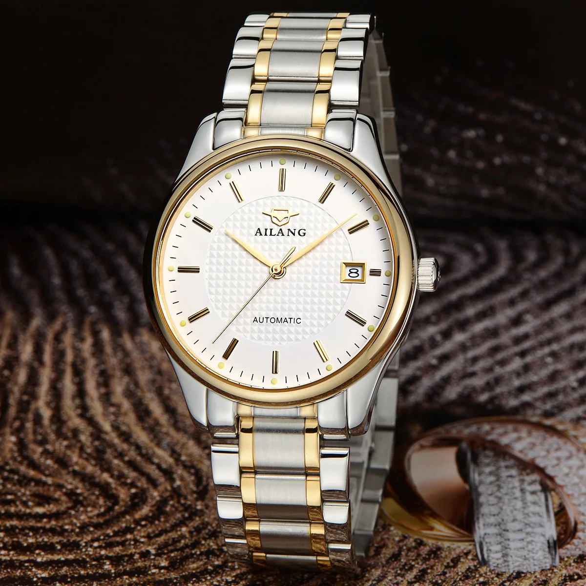 

Ailang Watch Men Automatic Analog Watch Waterproof Fashion Brand Watch Men's Steel Belt MEN'S Watch