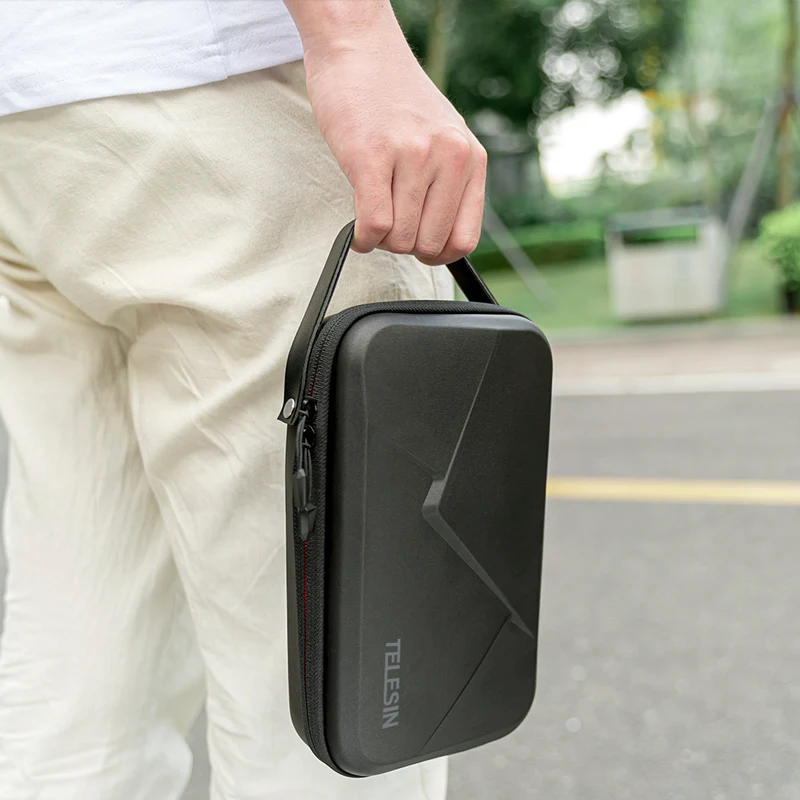 Caso Bolsa De Transporte EVA protección de caja negra con espacio de Batería para Cámara Gopro Hero 3