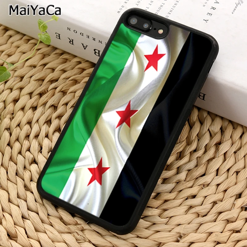 Жесткий черный чехол MaiYaCa с сирийским флагом для телефона iPhone 5 6 7 8 plus 11 12 Pro X XR XS Max
