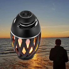 USB Led Пламенные огни Bluetooth динамик наружный портативный светодиодный пламенный атмосферный светильник стерео Кемпинг НЧ-динамик