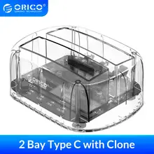 Корпус жесткого диска ORICO Dual Bay 2 порта USB 5 Type C внешний жесткий