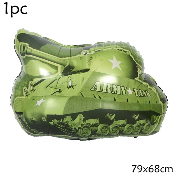 Big Tank 1 упаковка конструкция автомобиля надувной Фольга воздушные шары экскаватор транспортного средства Беби Шауэр Детский Мальчики счастливые декор для вечеринки в честь Дня рождения поставки - Цвет: Big Tank