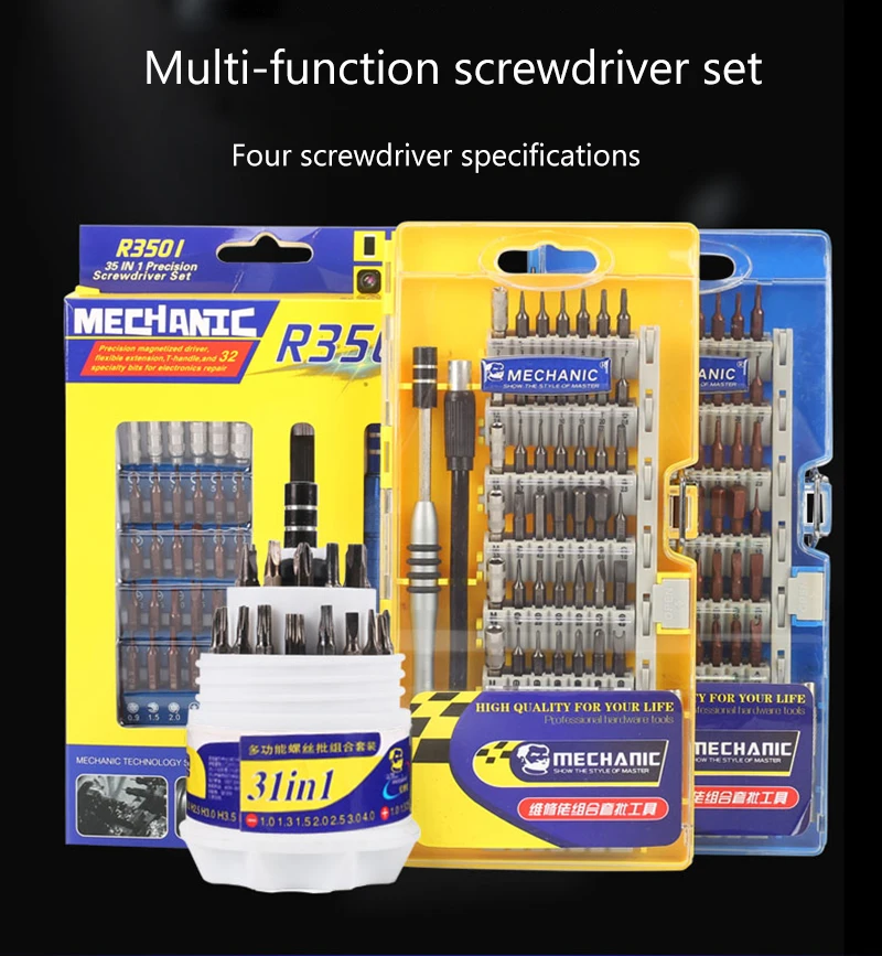 MECHANIC 30 шт. 59 шт. Набор отверток для iPhone Android, инструменты для удаления мобильного телефона
