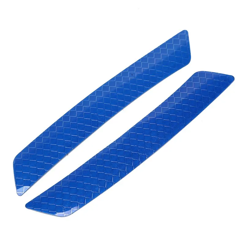 1Pair Reflective Warning Strip Tape Car Bumper Reflective Strips Secure Reflector Stickers Decals Car Styling 13*3cm