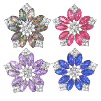 

Hot sale 10pcs/lot High quality 18mm Metal Snap buttons silver buttons Rhinestone watches Snap charms Jewelry VN-2086*10